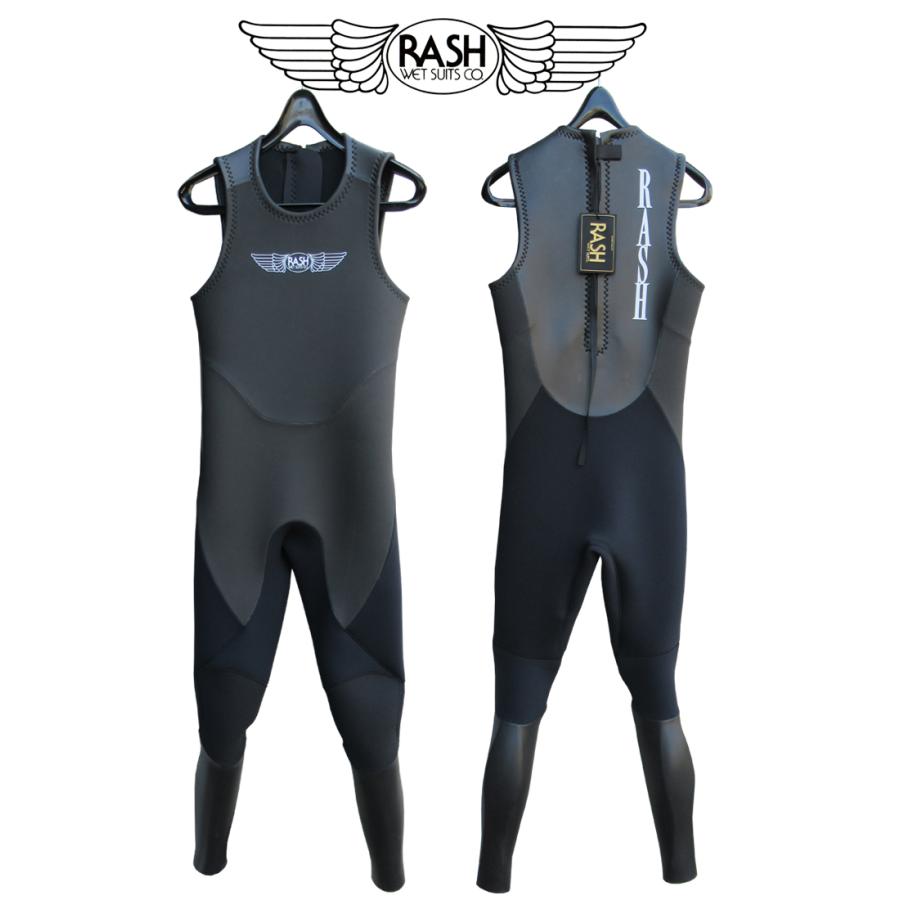 RASH ロングジョンウェットスーツ ブラック 新品 RASHウエットスーツ 数量限定 ロングジョン3,5mmオール 2024JBモデル