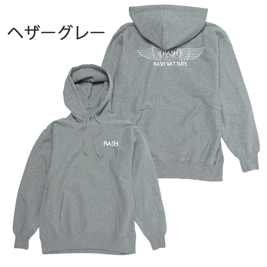 RASH ラッシュ 2025羽バックプルオーバーパーカー（12oz
