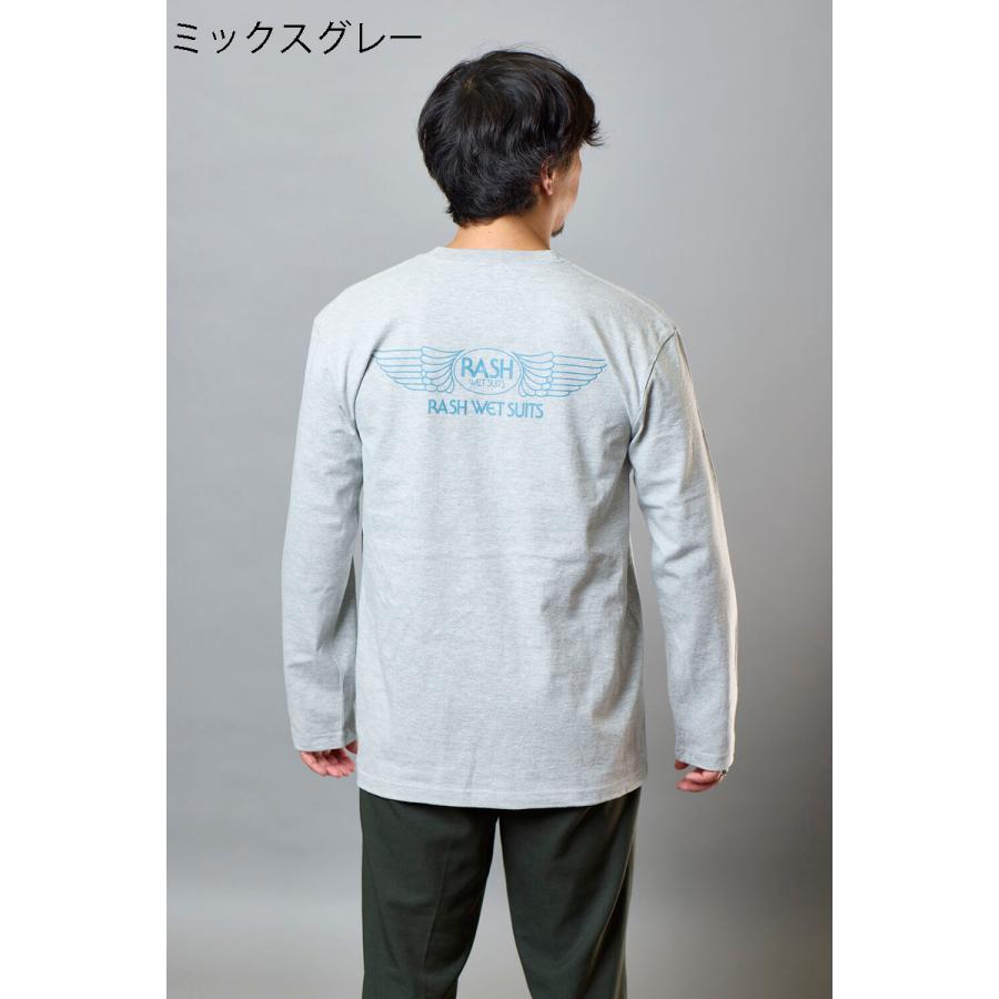 RASH ラッシュ 2026羽バックロングスリーブTEE 5.6oz / ラッシュ 