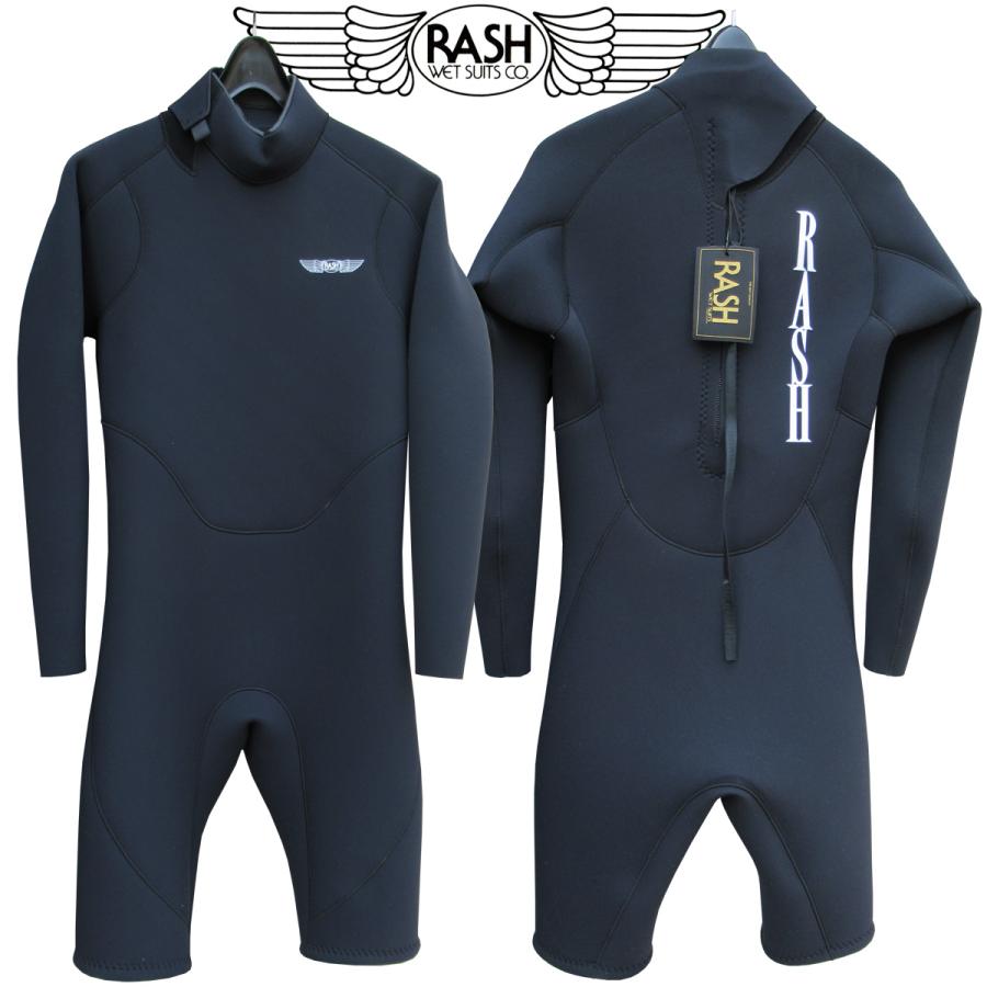 RASH WETSUIT スプリングウェットスーツ 3mm メンズML RASH WETSUIT スプリングウェットスーツ 3mm メンズML RASH