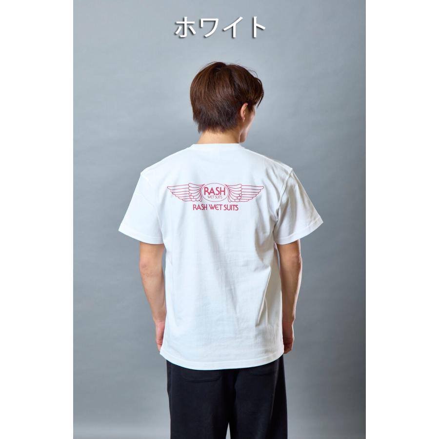 RASH ラッシュ 2025ヘビーウェイト羽バックTEE 7.1oz （ピンライン羽