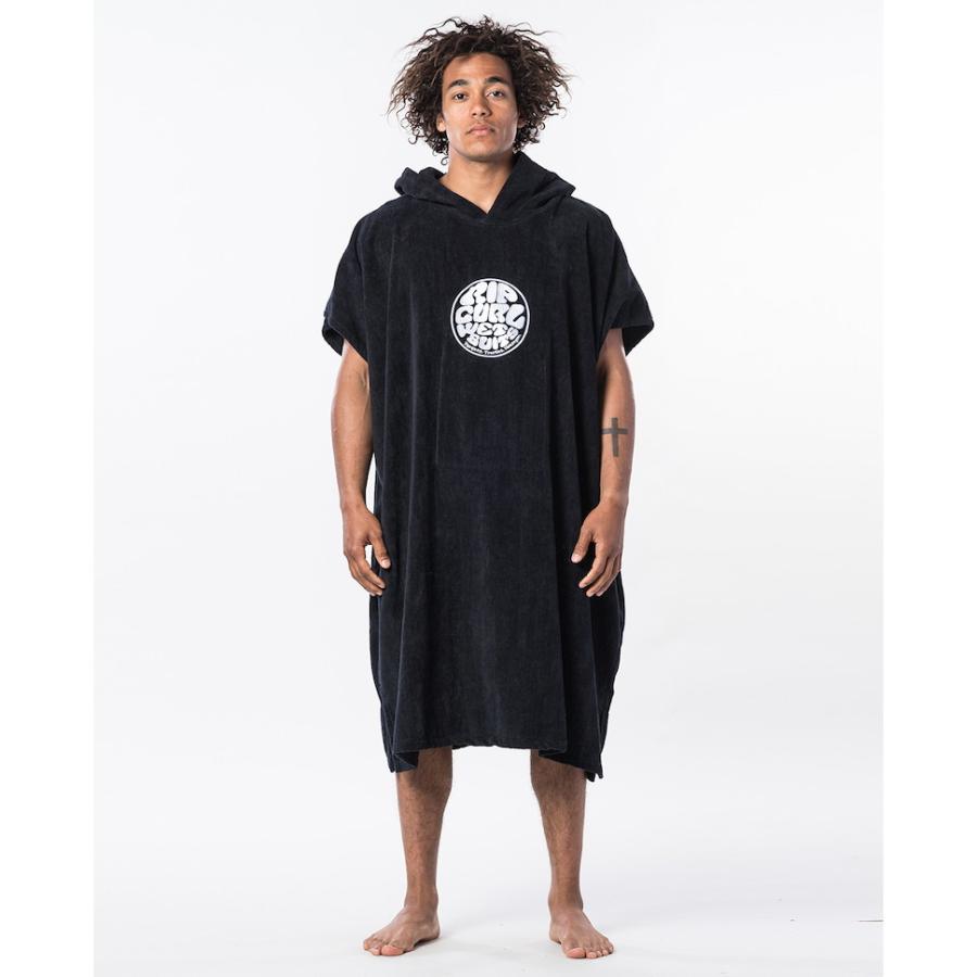 RIPCURL（リップカール）お着替えポンチョ（WET AS HOODED TOWEL）ブラック(S01-912)リップカールウエットスーツ｜surf-alphas｜02