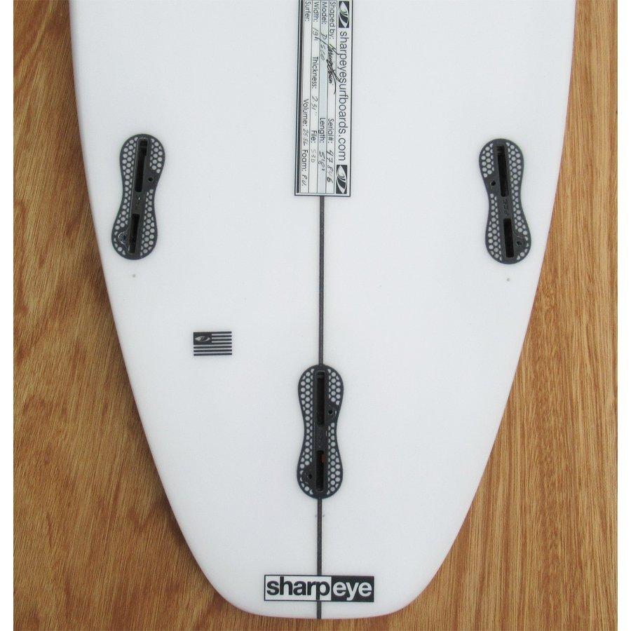 シャープアイサーフボード SHARP EYE SURFBOARDS DISCOモデル 5'8" FCS2 TRI（フィンなし）カーボンパッチ入り マルシオ・ゾウビシェープ/サーフィン｜surf-alphas｜08