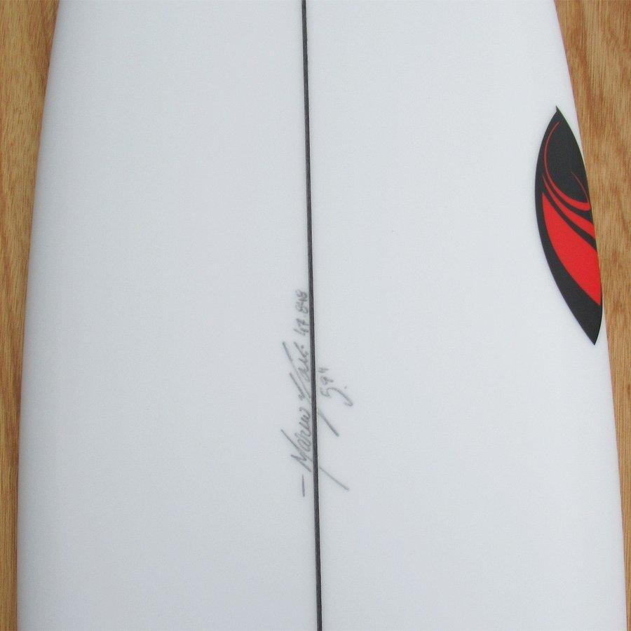 シャープアイサーフボード SHARP EYE SURFBOARDS DISCOcheaterモデル 5'9" FCS2 TRI（フィンなし）カーボンパッチ入り マルシオ・ゾウビシェープ/サーフィン｜surf-alphas｜03