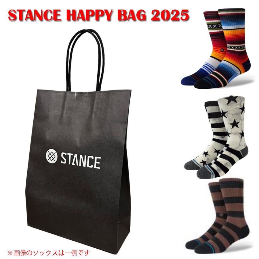 STANCE（スタンス） スタンスソックス 靴下 HAPPY BAG 2025 3足セット