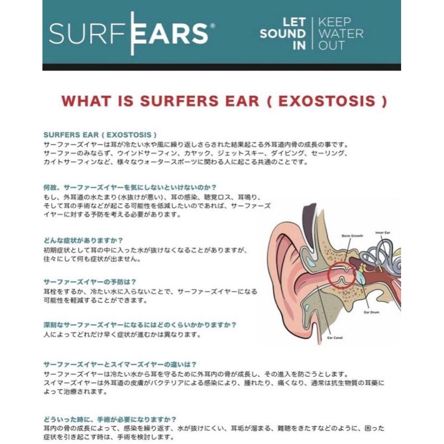 サーフイヤー3.0 SURF EARS 3.0最先端耳栓/画期的なイヤープラグ CREATURES（クリエイチャー）｜surf-alphas｜06