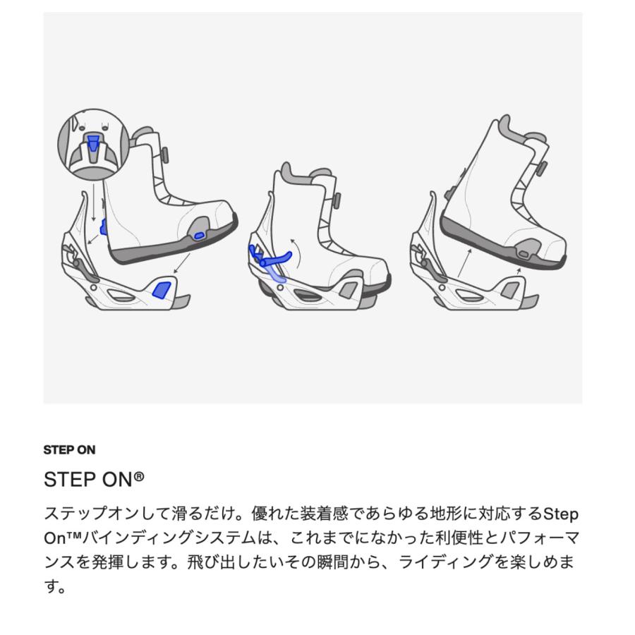 【SALE】 バートン スノーボード 2024 Step On ステップオン ビンディング バインディング M メンズ ブルー Re:Flex スノボーブランド BURTON【17283109400】｜surfboard-skate-jack｜06