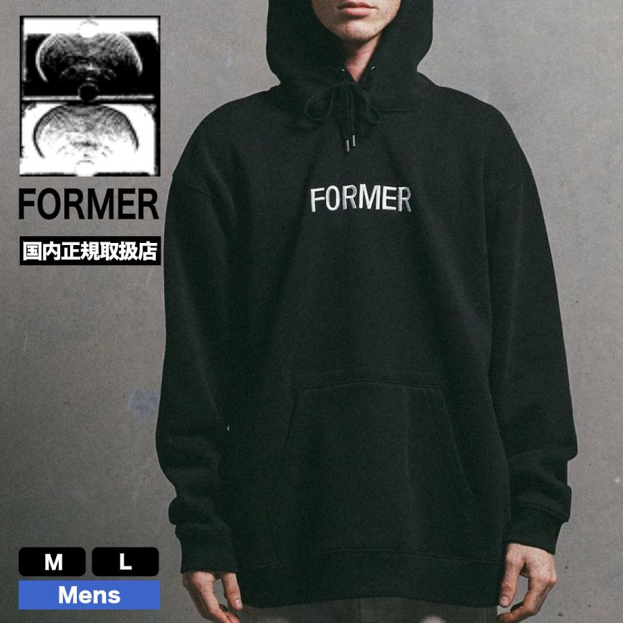 フォーマー メンズ スウェット パーカー フーディー ロゴ M L