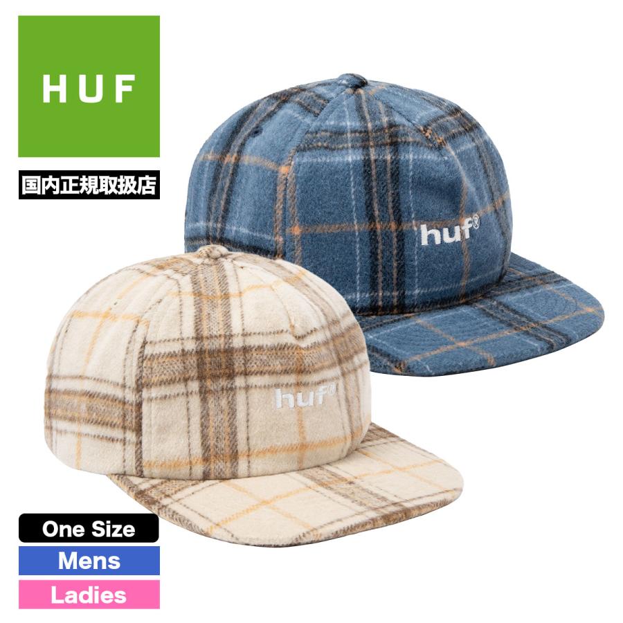 HUF ハフ キャップ メンズ レディース 帽子 チェック 5パネル 調節可能 