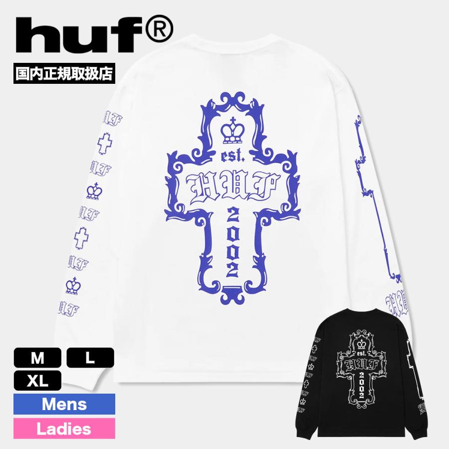 HUF ハフ ロンT 長袖 Tシャツ メンズ レディース トップス バックプリント 全2色 M L XL スケートボード スケーター 人気ブランド 通販 2026 新作【TS02795】