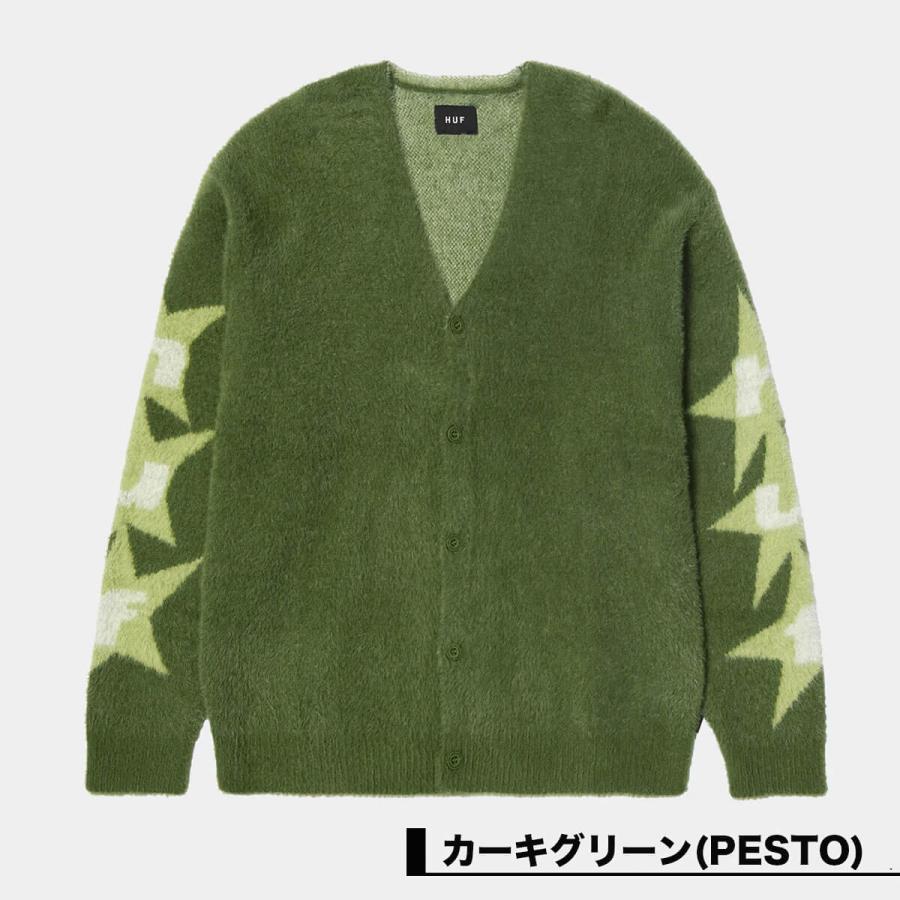 HUF（ハフ） ジャケット シャギー カーディガン ニット メンズ