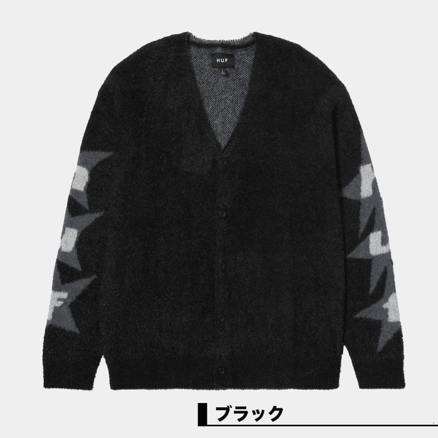 HUF（ハフ） ジャケット シャギー カーディガン ニット メンズ 