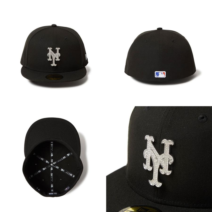 New Era NY デコ キャップ NEW ERA（ニューエラ） キャップ メンズ 帽子 MLB ヤンキース / メッツ
