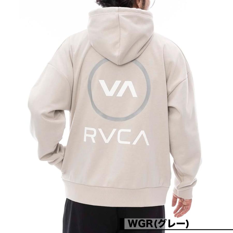 完売品RVCA バックロゴジップスウェットパーカー RVCA ルーカ メンズ パーカー トップス 防風 撥水 バックロゴ 全