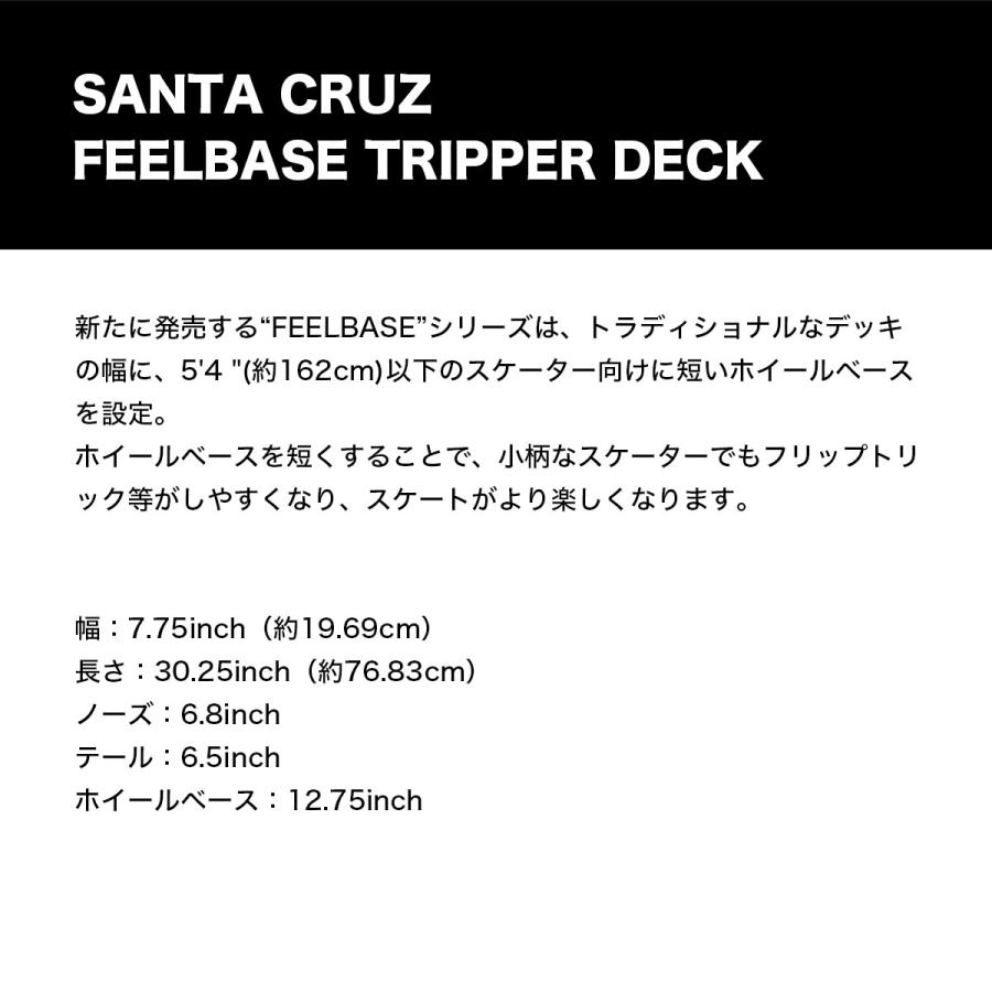 サンタクルーズ スケートボード デッキ スケボー ロゴ 7.75 inc ブルー