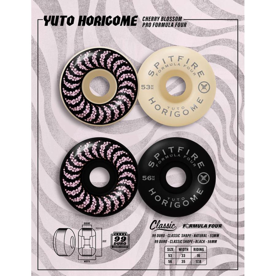 スピットファイアー ウィール 堀米悠斗 53/56mm スケボー チェリー
