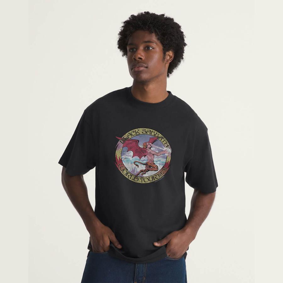 90sOLDVANSオールドバンズヴァンズtシャツ半袖メンズブラック黒 VANS（ヴァンズ） ブラックサバス Tシャツ メンズ 半袖 グラフィックT