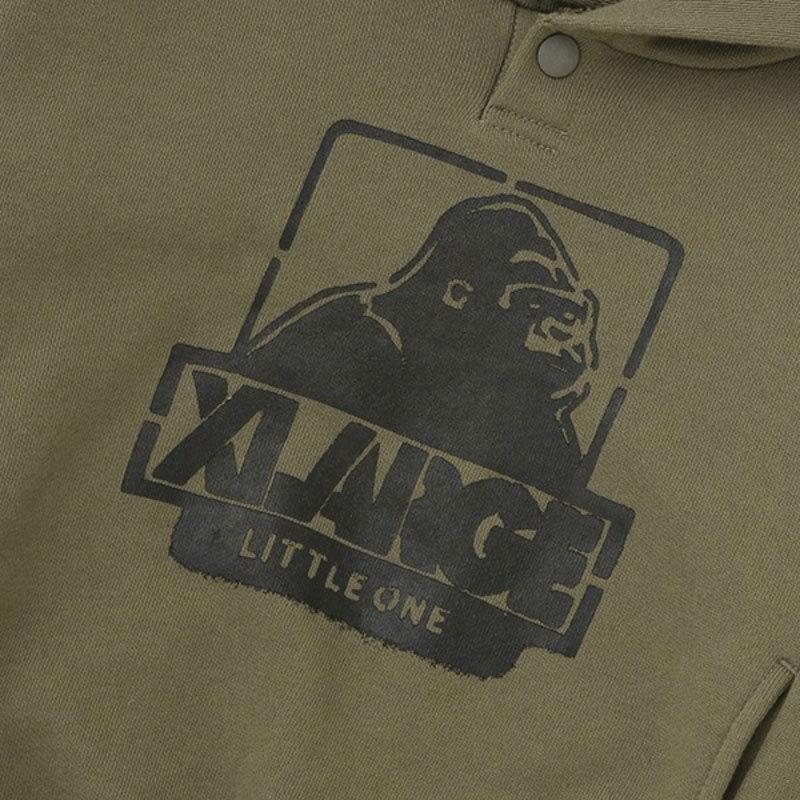 Xlarge Kids ステンシルogゴリラパーカー 裏毛 男の子 カーキ ネイビー 110 1 人気 秋冬 エクストララージ キッズ トレーナー パーカー サイズ 110 5 Www Mantraman Com Mx