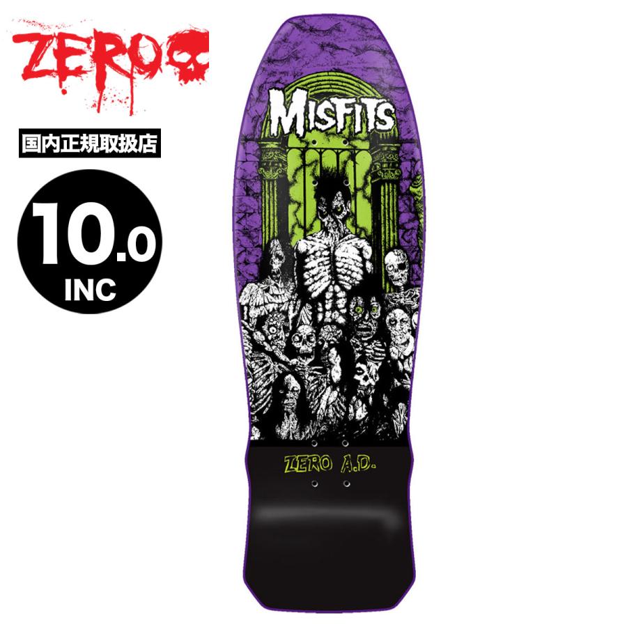 Misfits×ゼロ スケートボード コンプリート ZERO ゼロ スケートボード スケボー デッキ 10.0 inch ZERO×MISFITS