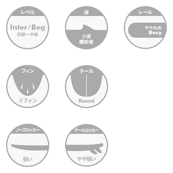 SOFTECH（ソフテック） BOMBER ボンバー 6'4 サーフボード ソフト