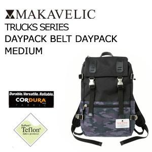 あすつく 送料無料 MAKAVELIC TRUCKS DOUBLE BELT DAYPAC MEDIUM BLACK/SHADOW-MULTI マキャベリック トラックス デイパック ブラック-シャド-マルチ｜surfer