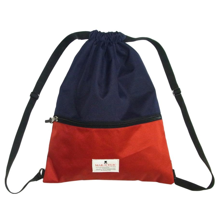 MAKAVELIC TRUCKS STANDARD KNAPSACK NAVY-RED マキャベリック 