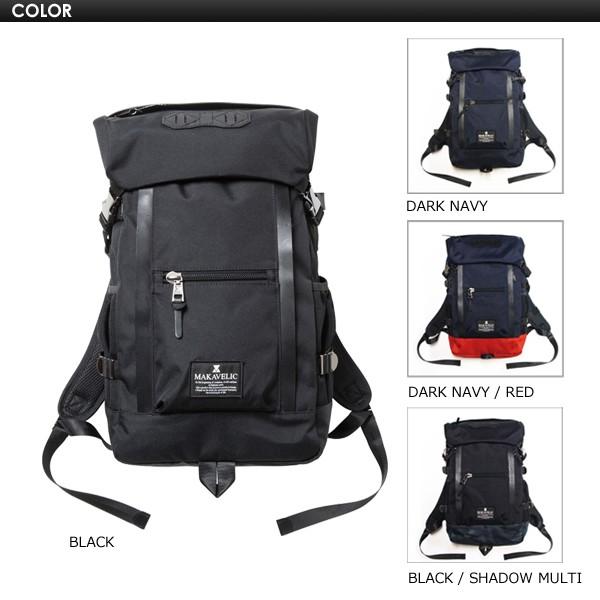 新品タグ付MAKAVELICマキャベリック ダブルライン ダークネイビーxレッド 送料無料 MAKAVELIC CHASE DOUBLE LINE BACKPACK DARK NAVY RED マキャ