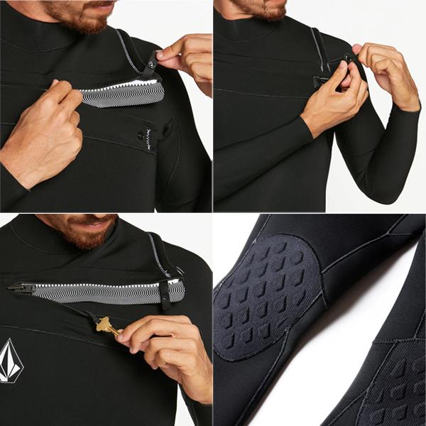 Volcom ボルコム ウェットスーツ ジャージ 既製 フルスーツ 海外インポートモデル/VOLCOM MODULATOR 3/2MM CHEST ZIP WETSUIT A9532000｜surfer｜04