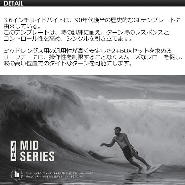 FCS2 エフシーエス ミッドレングス シングルスタビ サイドフィン