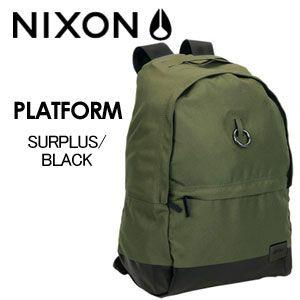 NIXON ニクソン バックパック リュックサック/PLATFORM SURPLUS/BLACK｜surfer