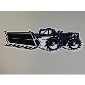 JS ショートボード トラクターロゴ JS INDUSTRIES ジェイエス サーフボード トラクター ステッカー