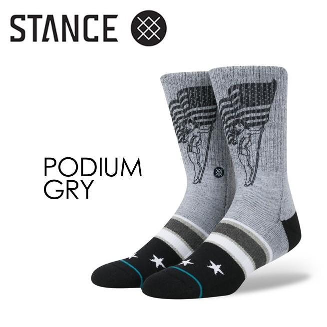 STANCE スタンス STANCE SOCKS ソックス 靴下/PODIUM-GRY｜surfer