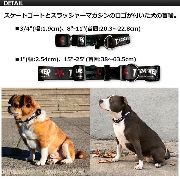スケボー ブランド 限定 ペット 犬 首輪/THRASHER DOG COLLAR