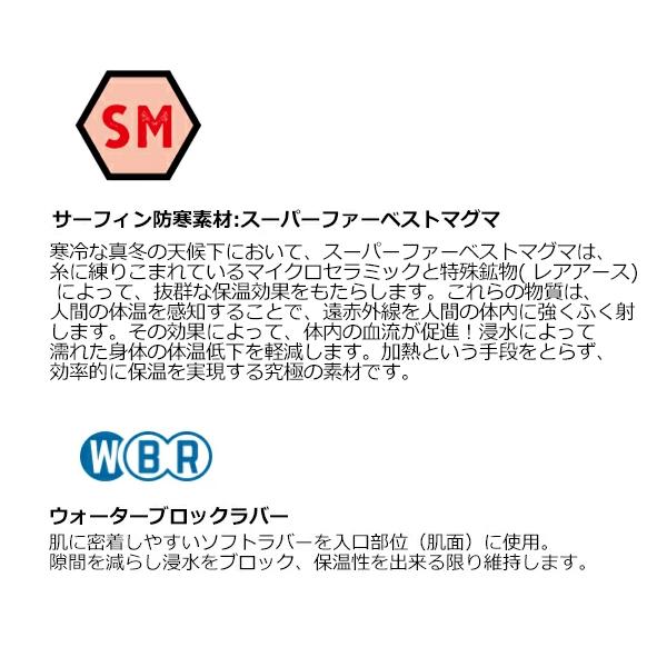 防寒対策 ブーツ SURF8 サーフエイト/3.0MM 2股マグマソックス タフジャージ/遠赤マグマ 84F1MM1 |  | 03