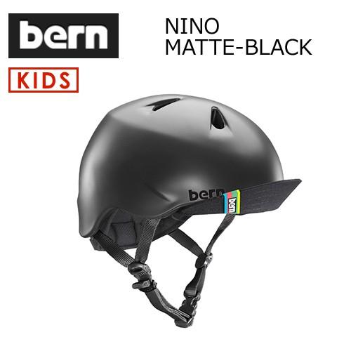 新品　bern バーン 子供用ヘルメット スケボー スノボー NINO ブラック 送料無料 bern バーン 子供用 ヘルメット スケボー スノボー 自転車