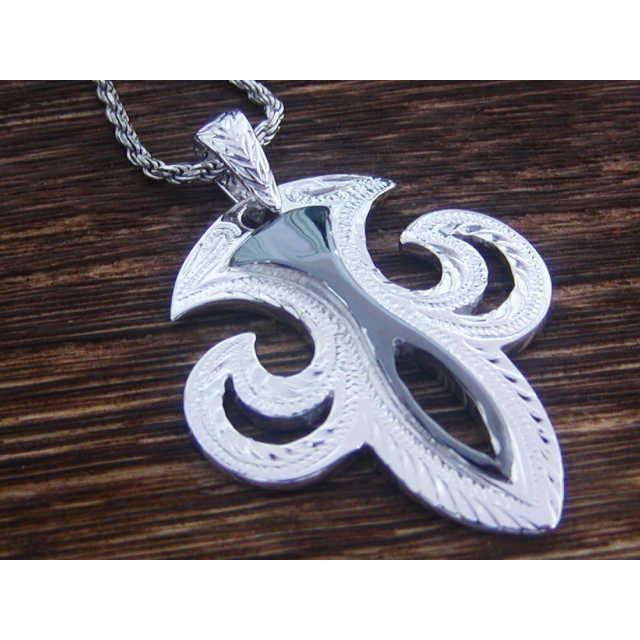 ハワイアンジュエリー ペンダント メンズ レディース Fleur De Lis フラダリ あなたを大切にします シルバー925 ハワジュの画像