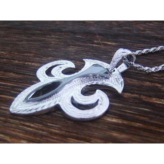 ハワイアンジュエリー ペンダント メンズ レディース Fleur De Lis フラダリ あなたを大切にします シルバー925 ハワジュの画像