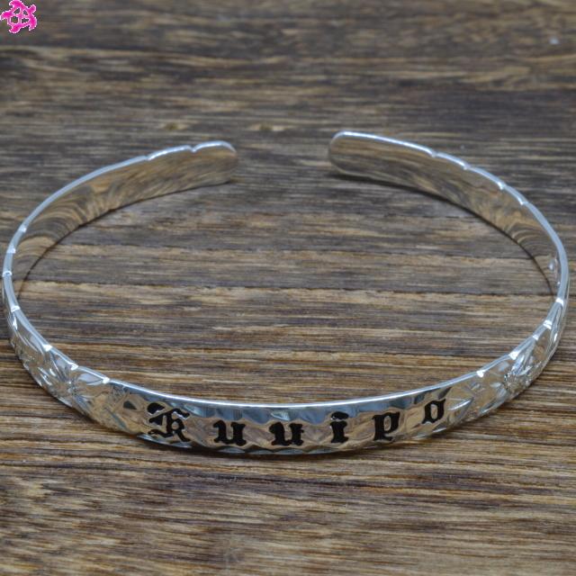 ハワイアンジュエリー カフ オープンバングル レディース メンズ ペア