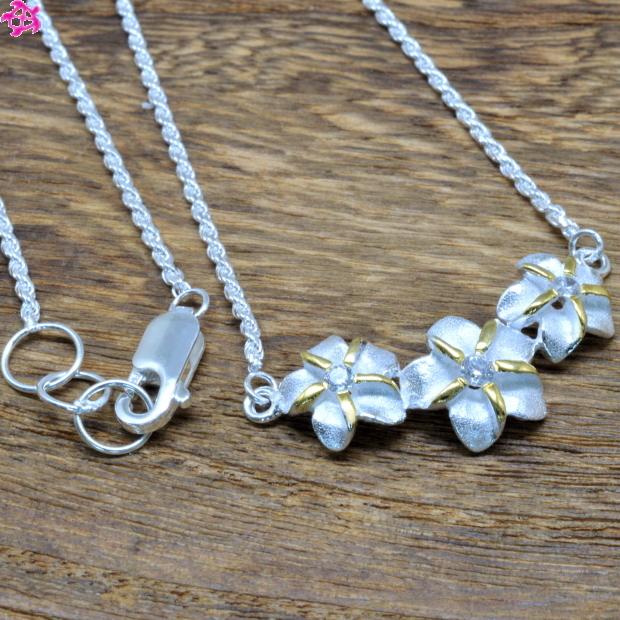 ハワイアンジュエリー ネックレス ロープチェーン レディース シルバー