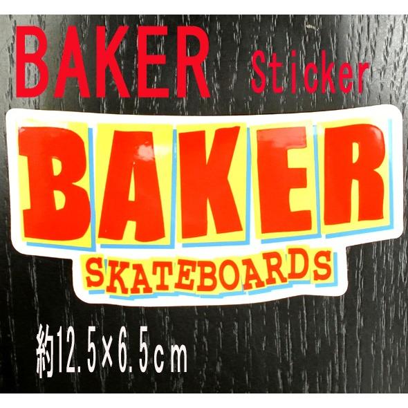 BAKER/ベイカー BAKER LOGO RED STICKER/ステッカー シール スケボー｜surfingworld