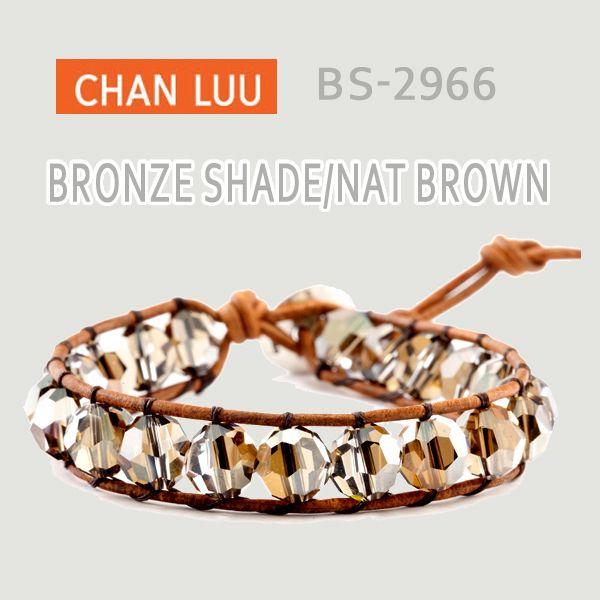 CHANLUU/チャンルー BRONZE SHADE-NATBROWN/ブロンズシェード シングルラップ ブレスレット BS-2966【送料無料】クリックポスト対応｜surfingworld