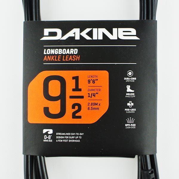 DAKINE ダカイン LONG BOARD LEASH ANKLE 9.6x1 4 BLACK ロングボード用リーシュコード 足首用  2913[返品、交換及びキャンセル不可] :dk2913-96-14ank-blk:サーフィンワールド - 通販 - 