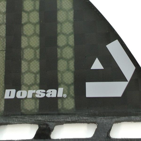 DORSAL/ドーサル CARBON HEXCORE HONEYCOMB BLACK THRUSTER FIN FUTURESトライフィン3本セット[返品、交換不可]｜surfingworld｜06