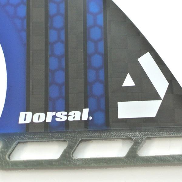 DORSAL/ドーサル CARBON HEXCORE HONEYCOMB BLUE THRUSTER FIN FUTURES トライフィン3本セット[返品、交換不可]｜surfingworld｜06
