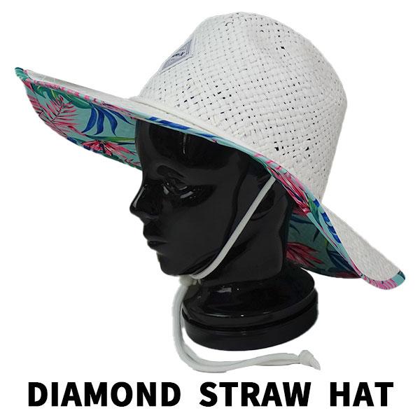 Hurley（ハーレー） 在庫限り！HURLEY 麦わら帽子 DIAMOND STRAW HAT