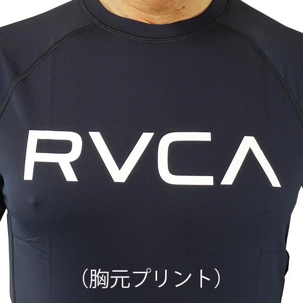 RVCA/ルーカ メンズ半袖ラッシュガード S/S RASHGUARD BLACK  UVA/UVB 男性用水着 UVカット 0120[返品、交換及びキャンセル不可]｜surfingworld｜05