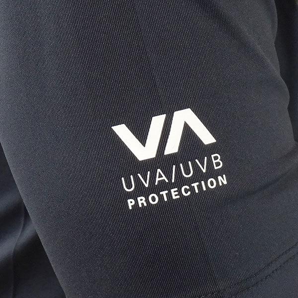 RVCA/ルーカ メンズ半袖ラッシュガード S/S RASHGUARD BLACK  UVA/UVB 男性用水着 UVカット 0120[返品、交換及びキャンセル不可]｜surfingworld｜06