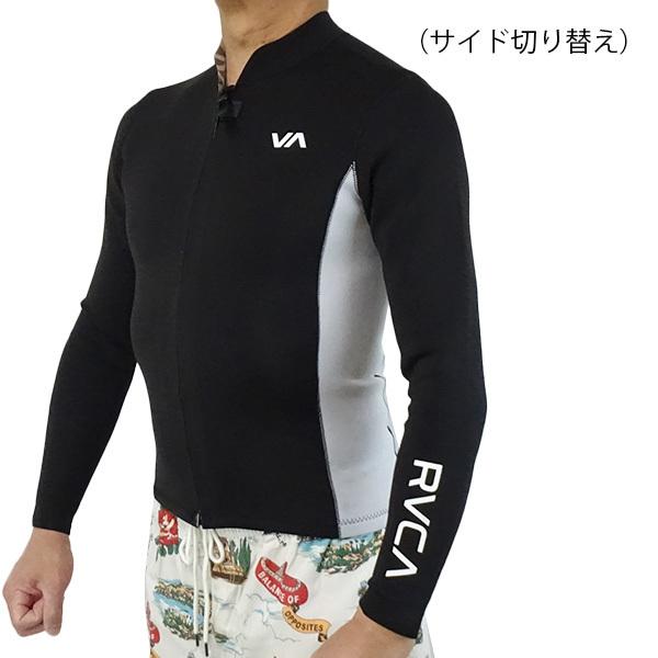 値下げしました！RVCA/ルーカ BALANCE FRONT ZIP JACKET 2mm L/S BLACK