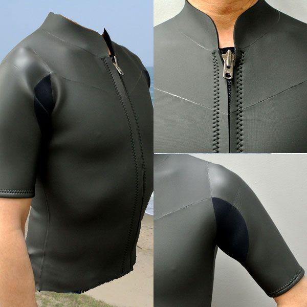 オリジナル】国産 レトロタイプ 2mm 半袖タッパー メッシュx オリジナル】国産 レトロタイプ 2mm 半袖タッパー メッシュx