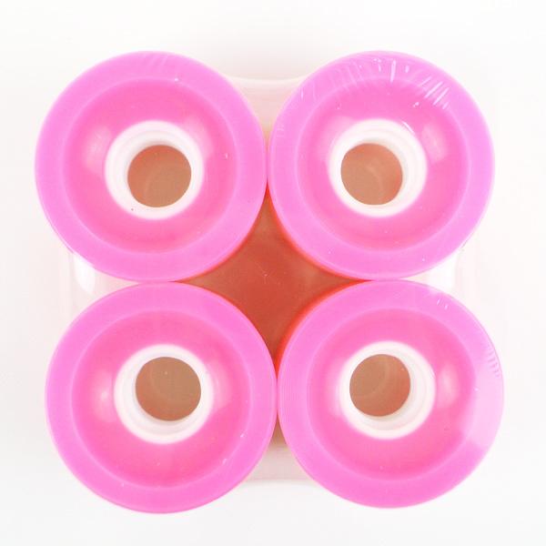 YOCAHER PUNKED SPEED CRUISER LONGBOARD WHEEL 62×46mm 78a SOLID PINK スケートボード ウィール white[返品、交換不可]｜surfingworld｜03